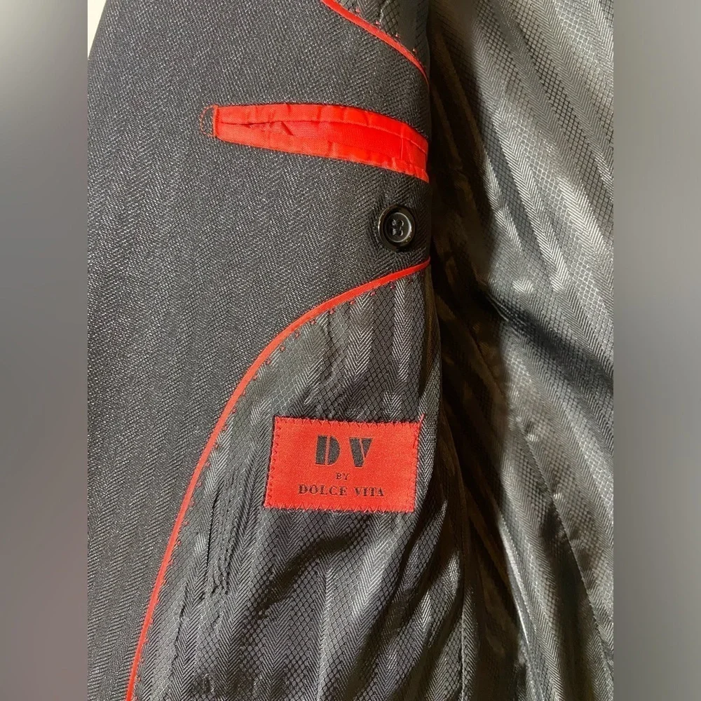 DV By Dolce Vita Men's Black Glitter Shiny Blazer Size 38R